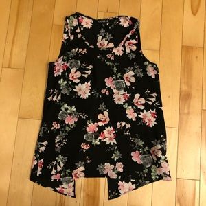 Express split back tank top